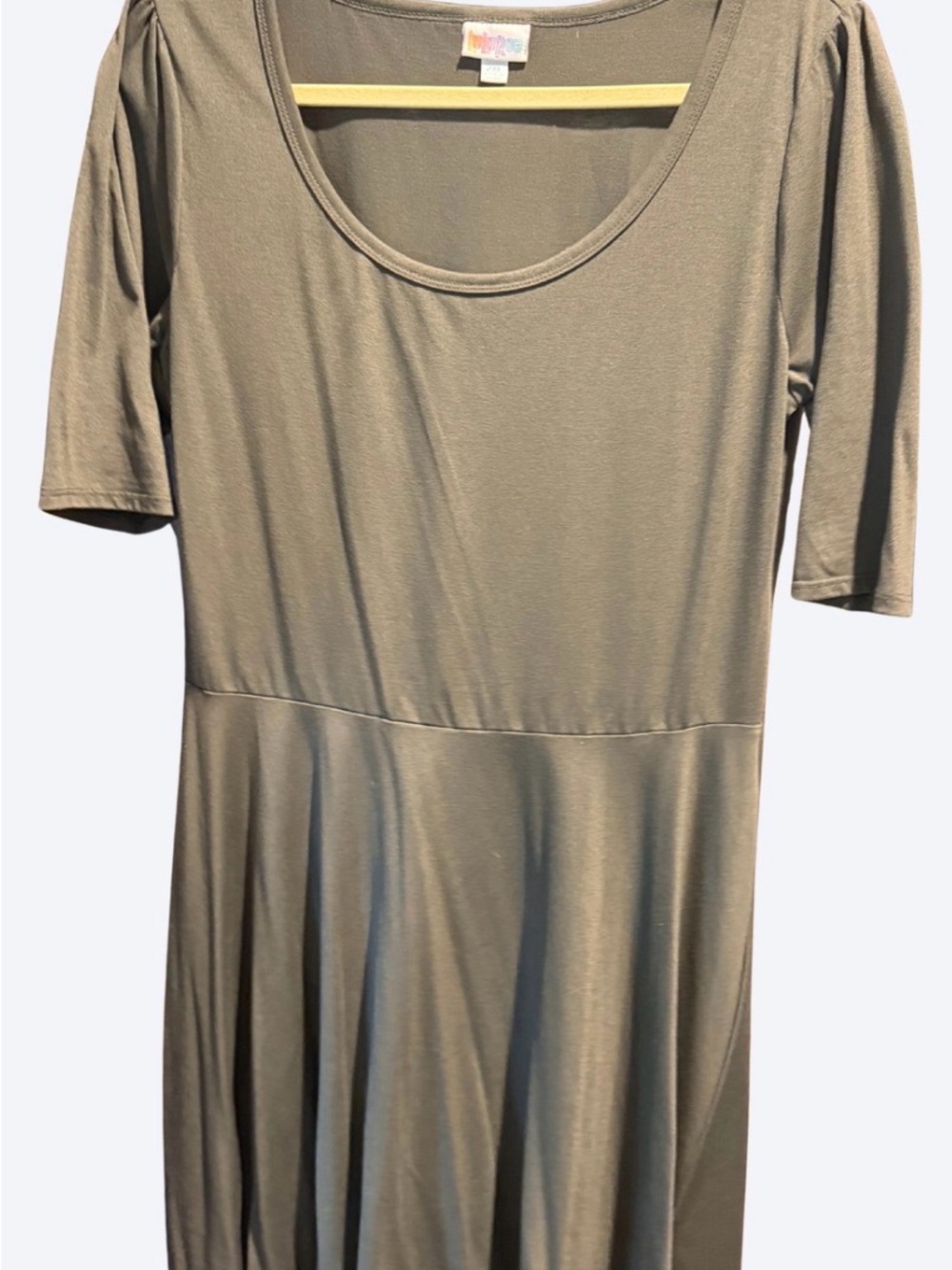LuLaRoe Gray Flattering Nicole Style Dress